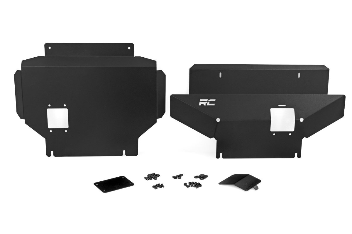 Toyota 4Runner Skid Plate - Front & Belly - Rough Country - Heavy-Duty - Gloss Black - '25-'26